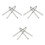 6Pièces Pince Compacte Argent Pour Remplacement Embouts Pro 6