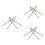 6Pièces Pince Compacte Argent Pour Remplacement Embouts Pro 7