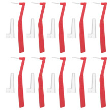 10Pièces Petite Manche Rouge Interdentaire Souple Confortable