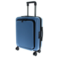 Mandarina Duck Unisex Tank Case Trolley Cabin W/Front Pocket Black P10fsv22 Luggage Suitcase, China Blue, Standard Size, Linea iconica di in
