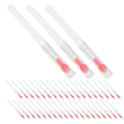 240Pièces Brosse Silicone Rouge Outils Beauté Réutilisables 1