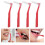 10Pièces Petite Manche Rouge Interdentaire Souple Confortable 11