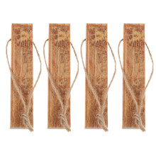 4Pièces Bâtons Allume- En Pin Kaki Portable Pour Camping Survie