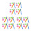 72Pièces Réflecteurs PVC Couleurs Variées Installation Rapide 8