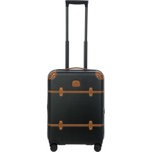 Bric's Bellagio 3.0 Spinner Trunk - Luxury Hardshell Luggage with Large Wheels, Telescopic Handle, Leather Detailing - Expandable Rolling Suitcase,