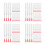 240Pièces Brosse Silicone Rouge Outils Beauté Réutilisables 10