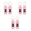 6Pièces Broche Rose ABS Digitales Mini Pour Enfants Intérieur 9