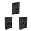 3Pièces Moules Graphite Multi-Trous Pour Fabrication Pro 3