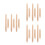 18Pièces Kit Navettes En Bois Khaki Pour Tricot De Pulls 6