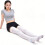 1Pair White Compression Socks Medical Elastic Support for Thighs 5