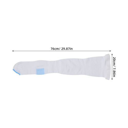 1Pair White Compression Socks Medical Elastic Support for Thighs 2