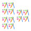 72Pièces Réflecteurs PVC Couleurs Variées Installation Rapide 10