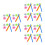 72Pièces Réflecteurs PVC Couleurs Variées Installation Rapide 7