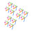 72Pièces Réflecteurs PVC Couleurs Variées Installation Rapide 5