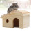 Refuge Hamster Bois Clair Naturel Pour Petits Rongeurs 7