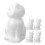 20Pièces Figurines Chat En Mousse Blanche Pour Bricolage Décoration 1