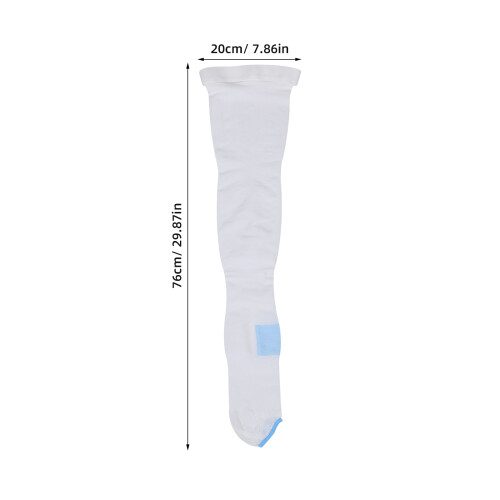 1Pair White Compression Socks Medical Elastic Support for Thighs 1