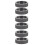 6Pièces Creuset Graphite Durable Pour Métal Or Noir 10
