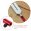 Support Diapason Rouge Alliage Pied Agate Décoratif 9