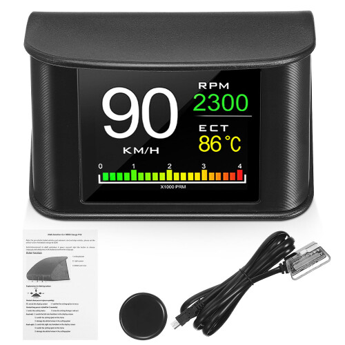 3Pièces Compteur Vitesse Abs+pièce Auto Écran Portable Coloré 1