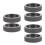 6Pièces Creuset Graphite Durable Pour Métal Or Noir 8