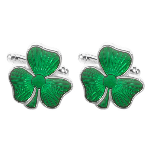 5Pièces Clips Cravate Et Boutons Manchette Vert Pour Tenue Chic 2