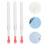 240Pièces Brosse Silicone Rouge Outils Beauté Réutilisables 11