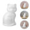 20Pièces Figurines Chat En Mousse Blanche Pour Bricolage Décoration 11