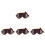 4Pièces Lunettes Pliables Protection Vent Multi Couleurs Pu/pièce 3