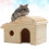 Refuge Hamster Bois Clair Naturel Pour Petits Rongeurs 6