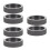 6Pièces Creuset Graphite Durable Pour Métal Or Noir 5