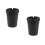 2Pièces Cendrier Auto Portable Noir Plastique Compact Pour 8