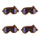 4Pièces Lunettes Pliables Protection Vent Multi Couleurs Pu/pièce 8