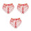 3Pièces Voiles Pailletés Polyester Accessoires Danse Et Fêtes 2
