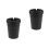 2Pièces Cendrier Auto Portable Noir Plastique Compact Pour 7