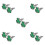 5Pièces Clips Cravate Et Boutons Manchette Vert Pour Tenue Chic 5