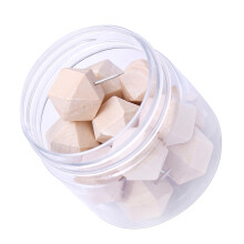15Pièces Punaises Bois Géométriques Beige Pour École
