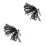 2Pcs Black Flexible 4-Pin Dash Cam Extension Cable for Rear Camera 7