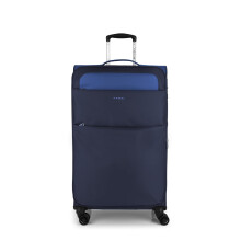 Gabol Large Expandable Cloud Soft Suitcase up to 107 L, Blue, 50 cm, Suitcase