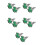 5Pièces Clips Cravate Et Boutons Manchette Vert Pour Tenue Chic 8
