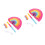 2Ensembles Pinata Boho Colorée Bandeau Bâton Pour Anniversaire 4