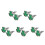 5Pièces Clips Cravate Et Boutons Manchette Vert Pour Tenue Chic 4