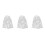 3Paires Guêtres Stretch Blanches À Sequins Pour Performance Artistique 4