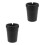 2Pièces Cendrier Auto Portable Noir Plastique Compact Pour 10