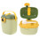 4Pièces Conteneur Bébé Portable PP Vert Distributeur Poudre Formule 2