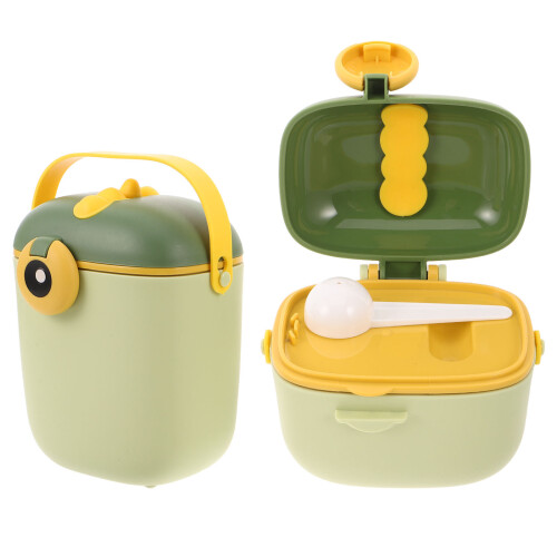 4Pièces Conteneur Bébé Portable PP Vert Distributeur Poudre Formule 1