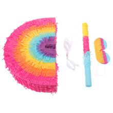 2Ensembles Pinata Boho Colorée Bandeau Bâton Pour Anniversaire