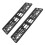 4Pièces Support Plaque Eu Noir ABS Alliage Auto Robuste 1