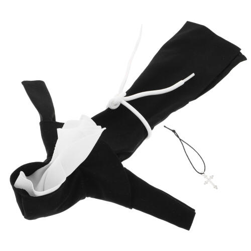 5Pièces Robe De Pour Noir Accessoires Collier Inclus 2