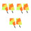 6Pièces Drapeaux Arbitre Polyvalents Mousse Grip Antidérapant Assortis 6